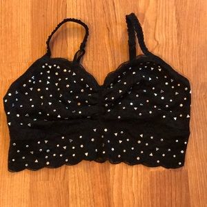 NWOT PINK Victoria’s Secret Bralette w/ Gemstones
